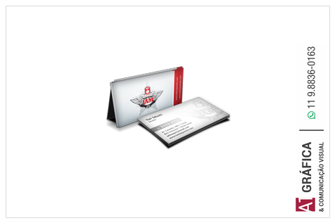Cartão de Visita Metalizado   250g 9.1x5.1 4x1 100 Un